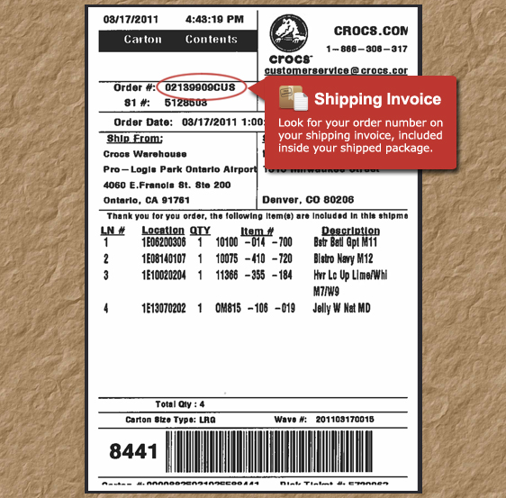 crocs india order tracking